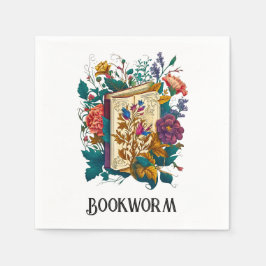 Guardanapo De Papel Estilo vitoriano Bookworm design