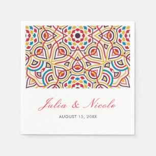 Guardanapo De Papel Estilos Geométricos Estilhará Casamento Metálico d