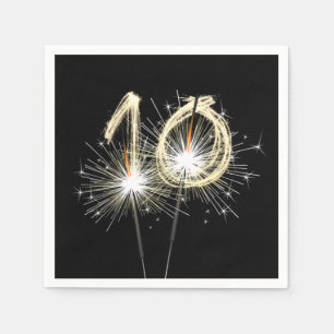 Guardanapo De Papel Estimuladores do Partido do 10º Aniversário em Pre