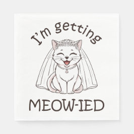 Guardanapo De Papel Estou a ficar meow-ied!