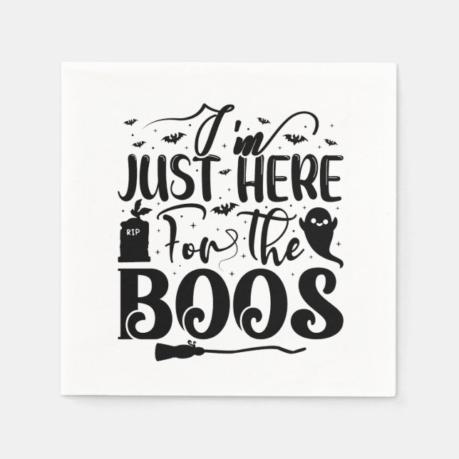 Guardanapo De Papel Estou aqui para os Boos (Frente)