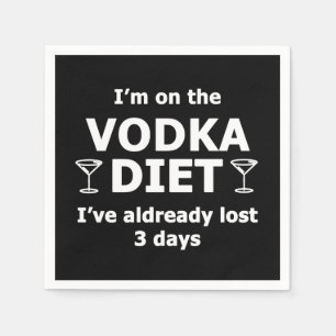 Guardanapo De Papel Estou Na Dieta De Vodka
