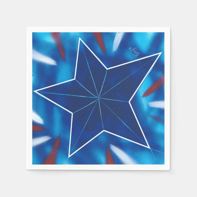 Guardanapo De Papel Estrela Cadente (Frente)