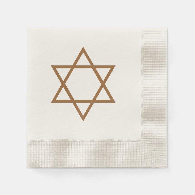 Guardanapo De Papel Estrela da Celebração de David ~ Hanukkah Napkins (Frente)