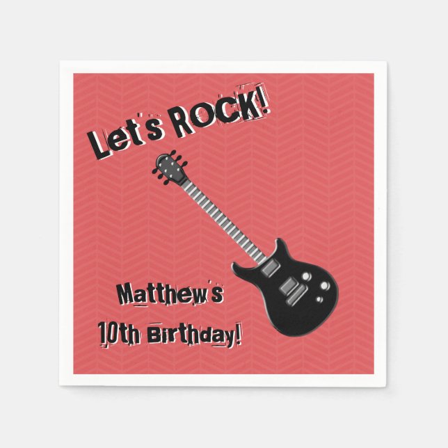 Guardanapo De Papel Estrela de Violão (Frente)