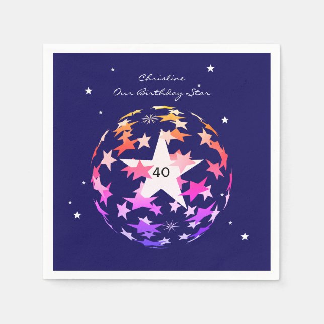 Guardanapo De Papel Estrelas (Frente)