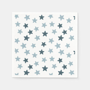 Guardanapo De Papel Estrelas azuis e brancas
