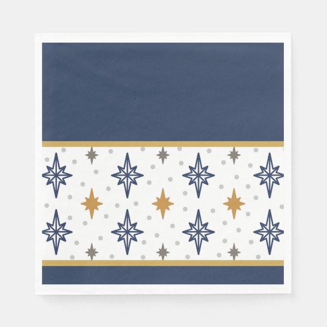 Guardanapo De Papel Estrelas de Natal (Frente)
