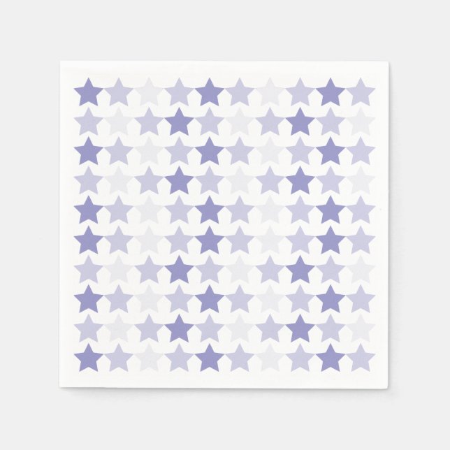 Guardanapo De Papel Estrelas de Ombre Azul Patriótica (Frente)