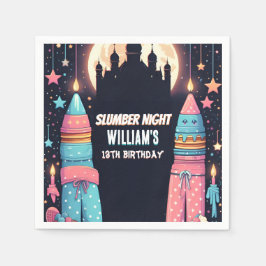 Guardanapo De Papel Estrelas do sono 13 do Sleepover SlumbParty