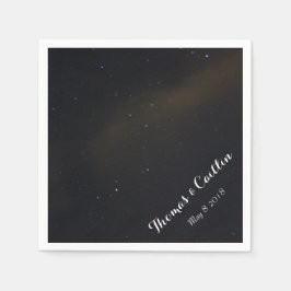 Guardanapo De Papel Estrelas no Céu Noturno
