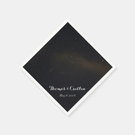 Guardanapo De Papel Estrelas no Céu Noturno