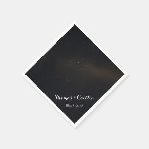 Guardanapo De Papel Estrelas no Céu Noturno