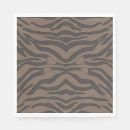 Guardanapo De Papel Estrias de charutos castanhos e pretos