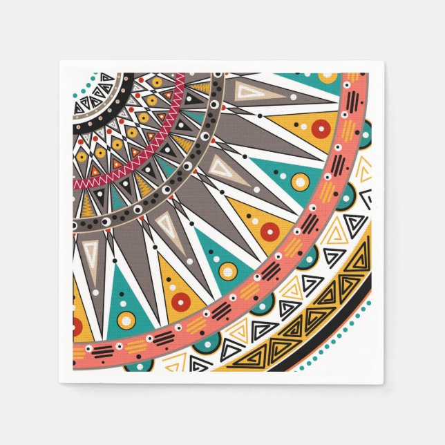 Guardanapo De Papel Étnica, ornamento (Frente)