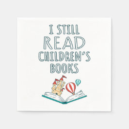 Guardanapo De Papel Eu ainda leio livros infantis II