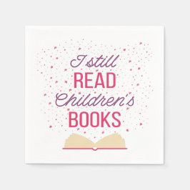 Guardanapo De Papel Eu ainda leio livros infantis III