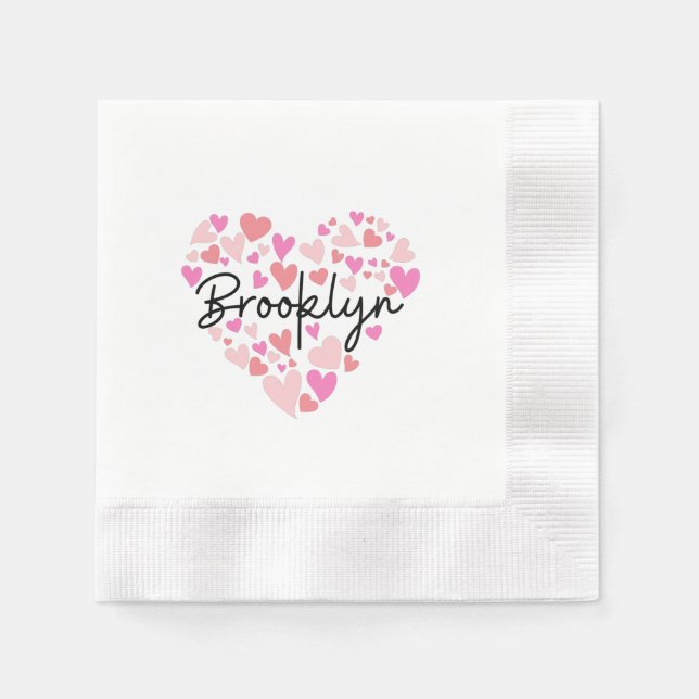 Guardanapo De Papel Eu amo Brooklyn (Frente)
