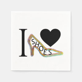 Guardanapo De Papel Eu amo calçados