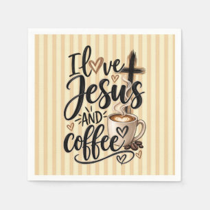 Guardanapo De Papel Eu amo Jesus e café