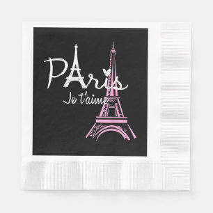 Guardanapo De Papel Eu Amo Paris Eiffel Torre França Souvenir Francês
