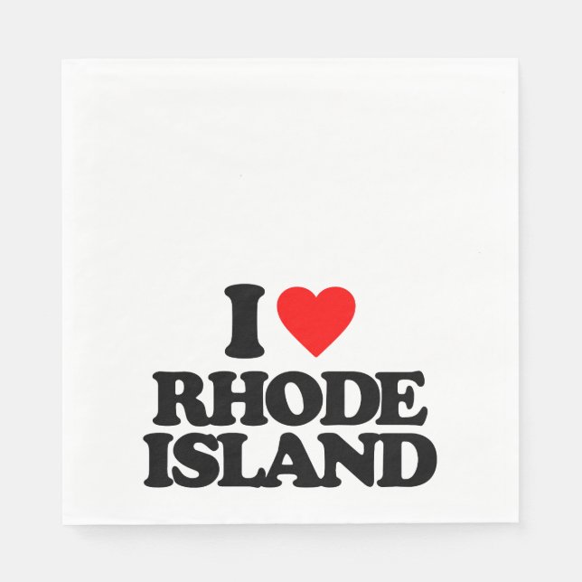 GUARDANAPO DE PAPEL EU AMO RHODE ISLAND (Frente)