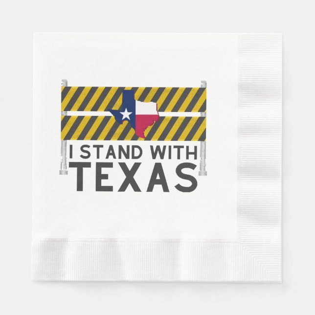 Guardanapo De Papel Eu Apoio o Texas  (Frente)