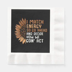 Guardanapo De Papel Eu combino o empoderamento energético afro-america