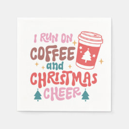 Guardanapo De Papel Eu corro no café e torto de Natal