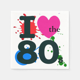 Guardanapo De Papel Eu corto o cocktail Napkin dos anos 80