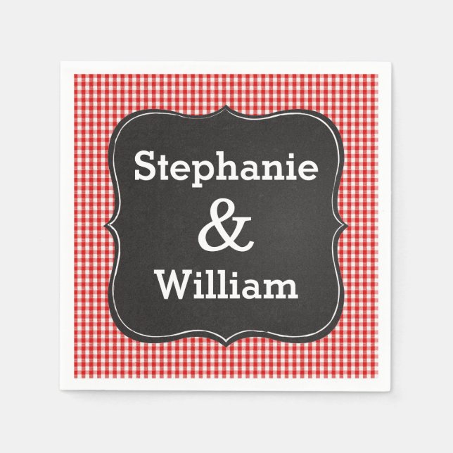 Guardanapo De Papel Eu Faço Casais Barbeque Chá Papel Napkins (Frente)