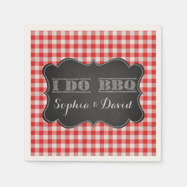 Guardanapo De Papel Eu faço CHURRASCO de Festa de noivado russa