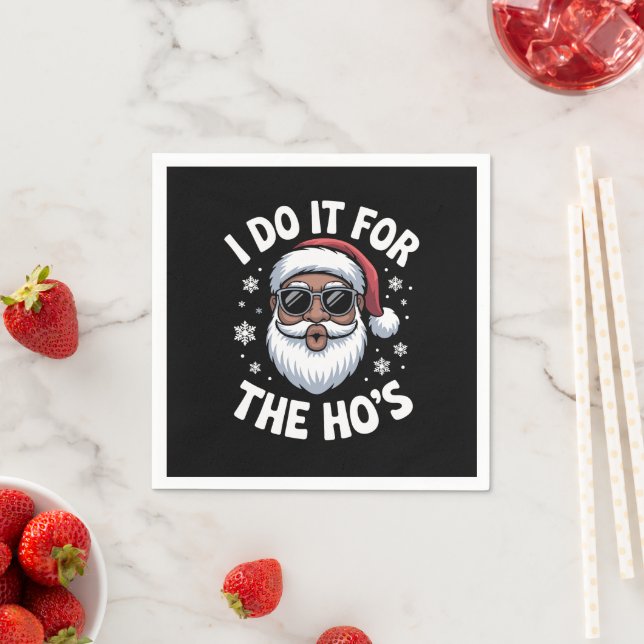 Guardanapo De Papel Eu Faço Isso Pelo Natal Hos Afro-Americano  (Insitu)