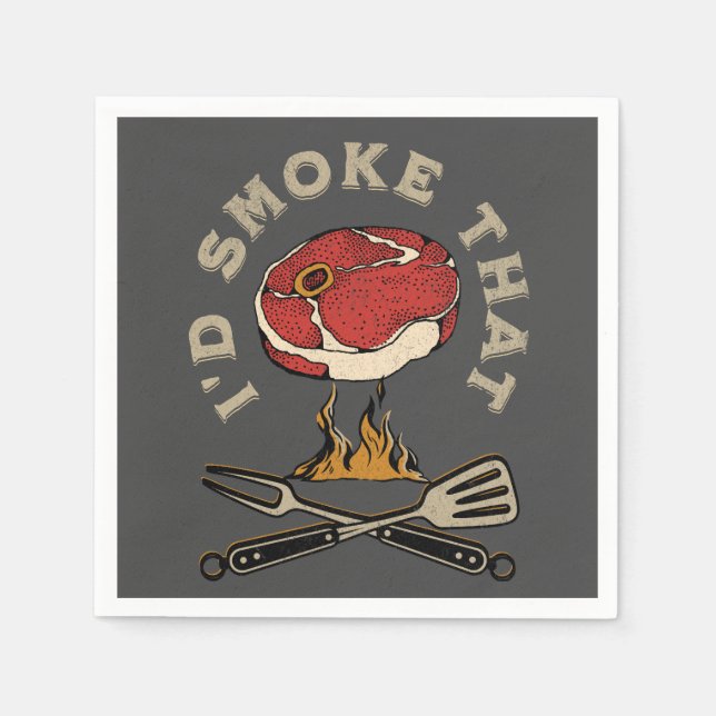 Guardanapo De Papel Eu fumaria isso (Frente)