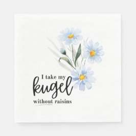 Guardanapo De Papel Eu Levo O Meu Kugel Com Elevações