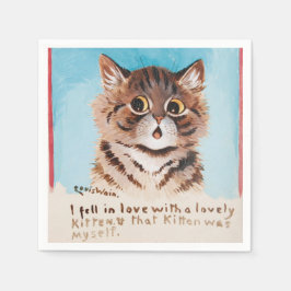 Guardanapo De Papel Eu me apaixonei por um gatinho adorável (eu mesmo)