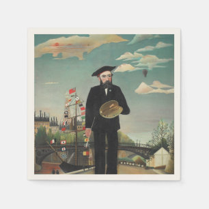 Guardanapo De Papel Eu Mesmo: Retrato – Paisagem, Henri Rousseau 1890