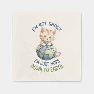 Guardanapo De Papel Eu não sou pequeno, só embaixo da terra - Gato bon