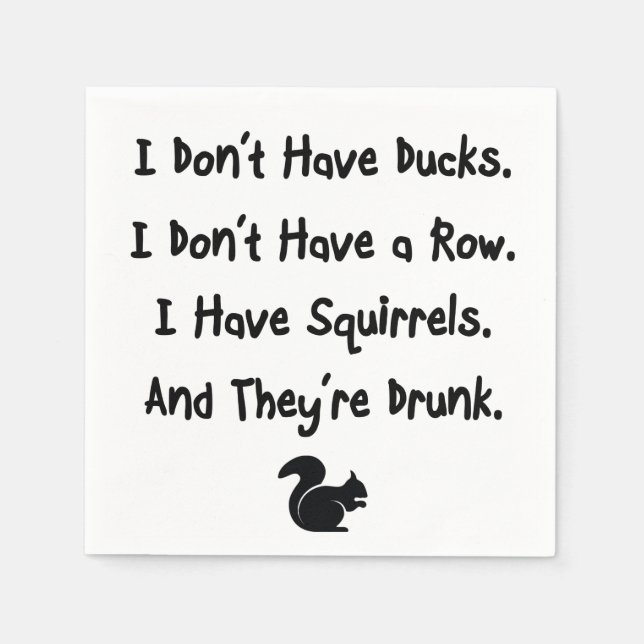 Guardanapo De Papel Eu não tenho patos (Frente)