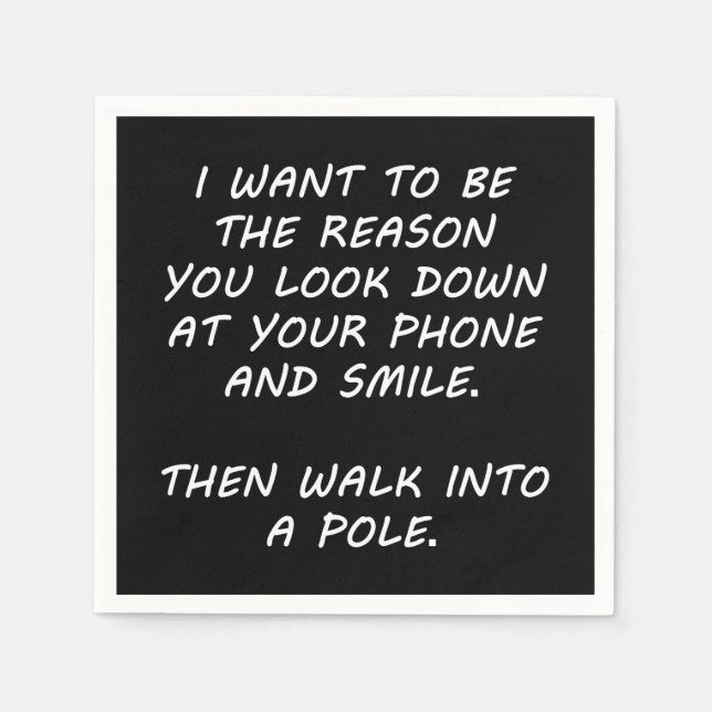 Guardanapo De Papel Eu Quero Ser A Razão (Frente)