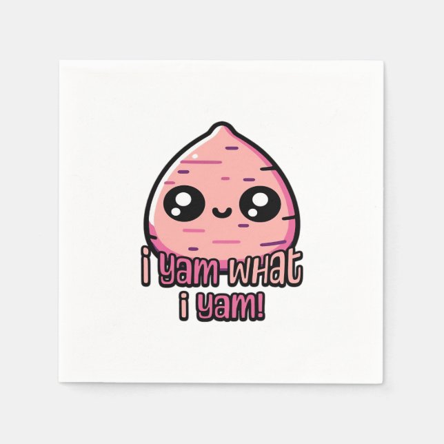 Guardanapo De Papel Eu Sou O Que Eu Sou! Clássico do Yam Pun Cute (Frente)