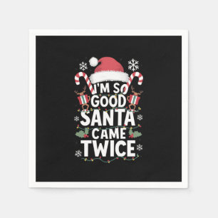Guardanapo De Papel Eu sou tão bom Papais noeis que vieram duas Papais