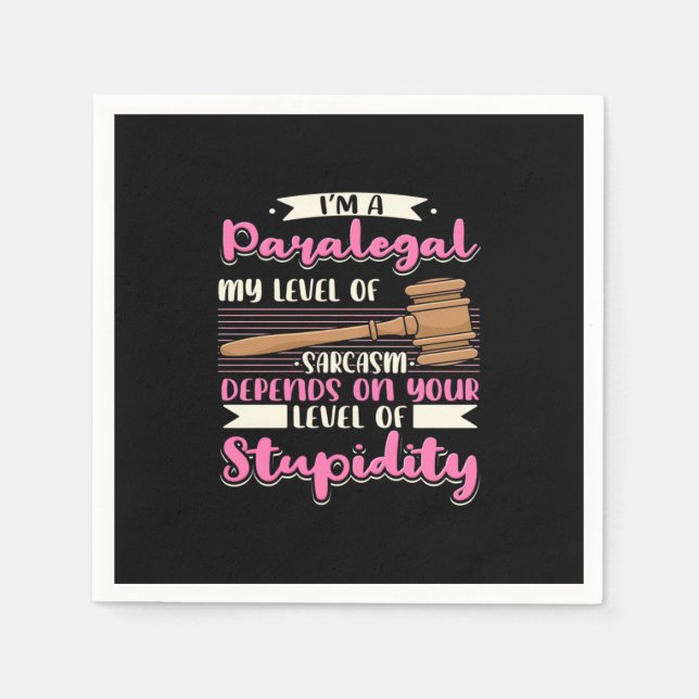 Guardanapo De Papel Eu Sou Um Assistente (Frente)