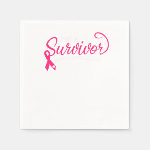 Guardanapo De Papel Eu sou um Cancer de Sobrevivência