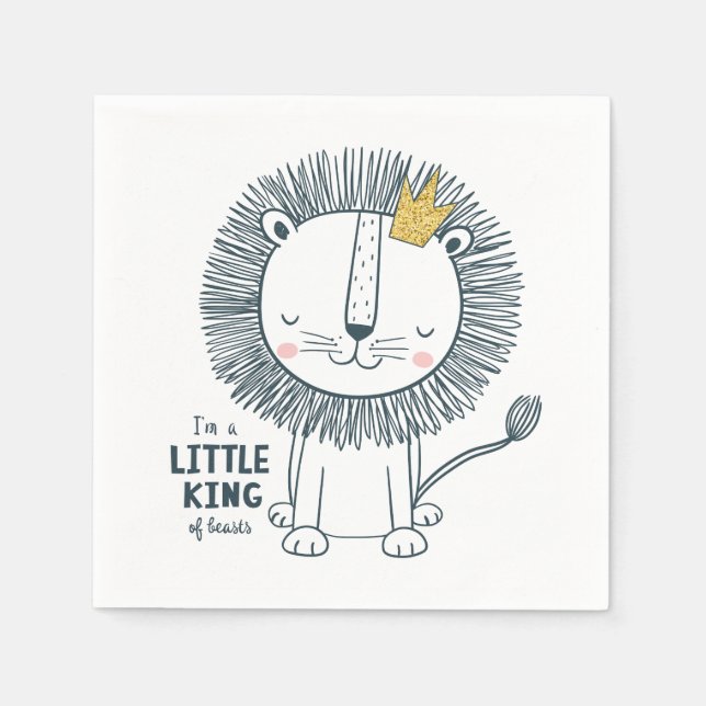 Guardanapo De Papel Eu sou um pequeno rei (Frente)