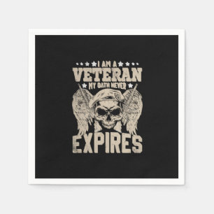 Guardanapo De Papel eu sou um veterano meu juramento nunca expira