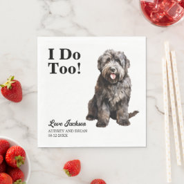 Guardanapo De Papel Eu Também Bouvier des Flandres Pet Casamento