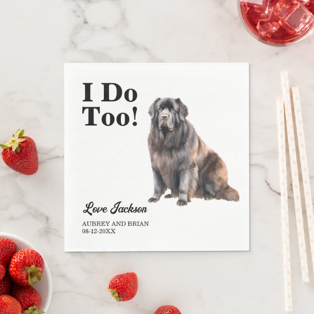 Guardanapo De Papel Eu também! Cachorro Pet de Newfoundland (Insitu)