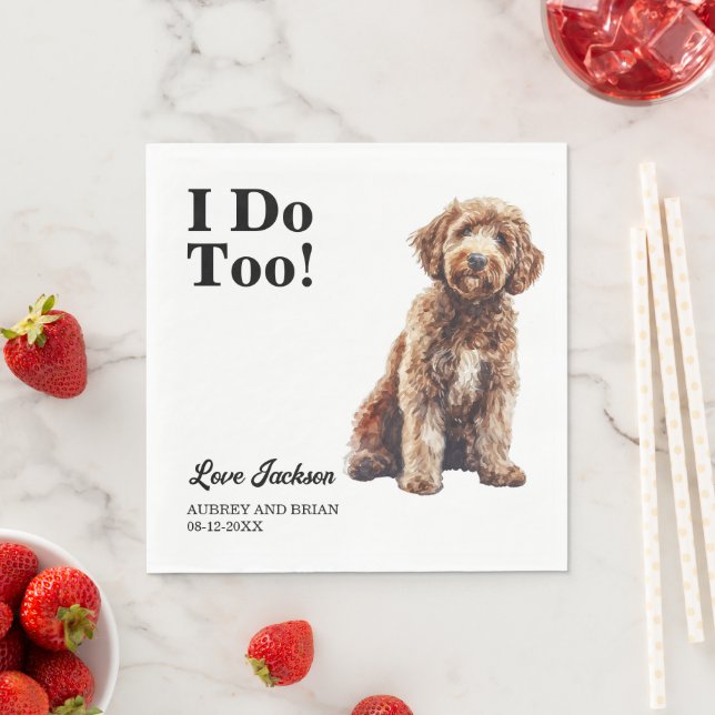 Guardanapo De Papel Eu Também! Labradoodle Cão Pet (Insitu)