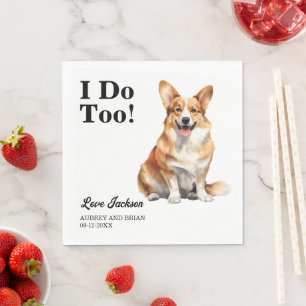 Guardanapo De Papel Eu Também. Pembroke Welsh Corgi Dog animal de esti